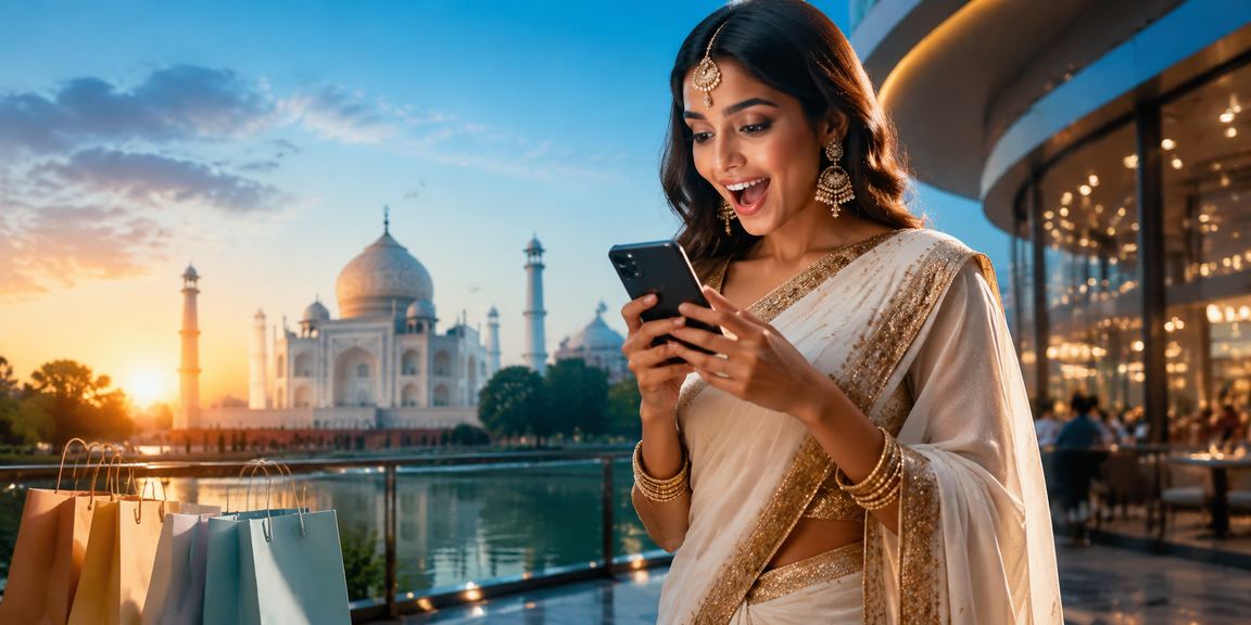Indian player enjoying rummy and slot games on mobile device securely